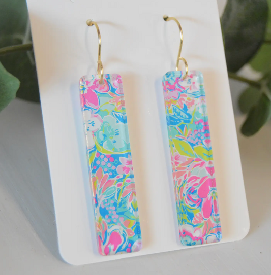 Colorful Bar Earrings